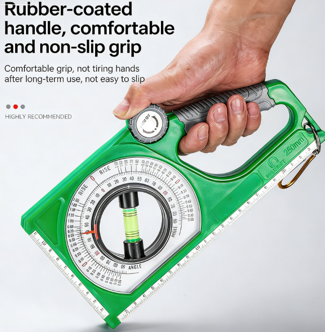 High-precision Angle and Slope Measuring Instrument Magnetic Spirit Level Bubble Inclinometer Protractor  Angle Measuring Instrument Spirit Level with Slope Scale