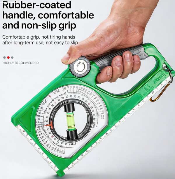High-precision Angle and Slope Measuring Instrument Magnetic Spirit Level Bubble Inclinometer Protractor  Angle Measuring Instrument Spirit Level with Slope Scale