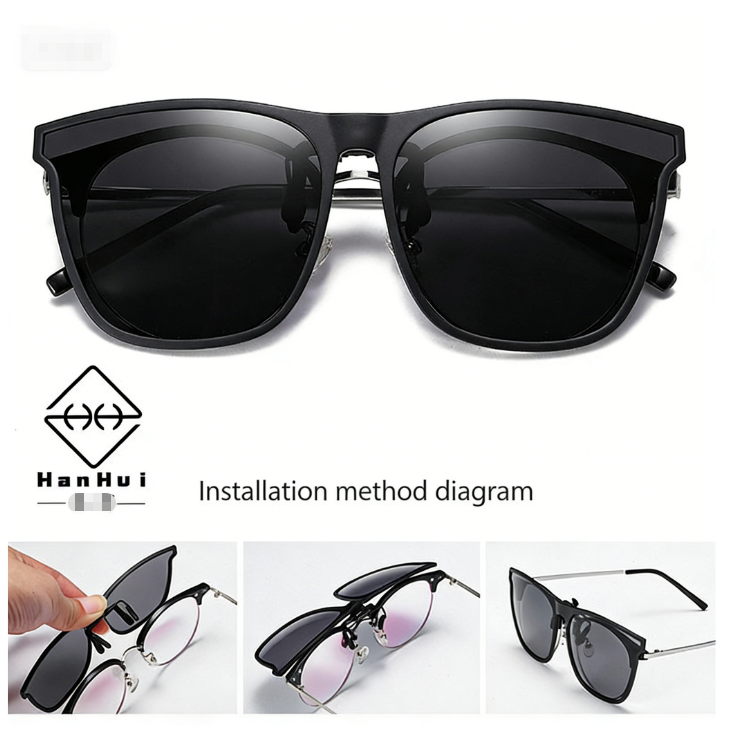 2026 New 9-Layer Protection Flip-Up Sunglass Clip-Ons | Same Design as GM Sunglasses | Polarised and Anti-Glare | Specially Designed for Driving, Fishing, Cycling and Outdoor Activities