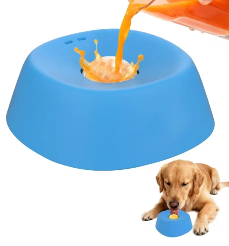 Anti-Choking Slow Feeder Dog Bowl Non-Slip 3/4 Cup - Lick Toy for Liquid Treats Bone Broth Yogurt