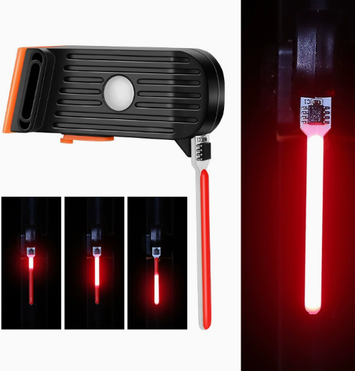 Bicycle Flashing Tail Light 300mAh COB High-Brightness Warning Light Tool-free installation Suitable for night riding on mountain bikes and road bikes