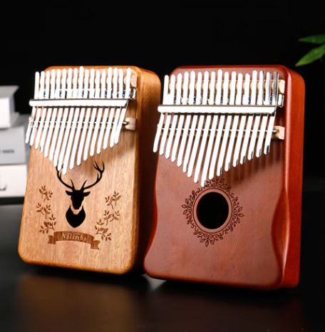 Kalimba music instrument Thumb Piano 17 Keys Mahogany Wood Finger Piano Combinations Gifts for Kids Portable Mbira Finger Piano
