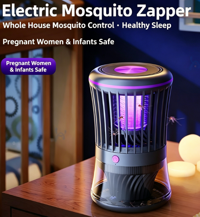 2-in-1 Suction + 3000V Electric Shock Mosquito Killer The Ultimate Smart Mosquito Killer for Outdoor Camping and Home Use