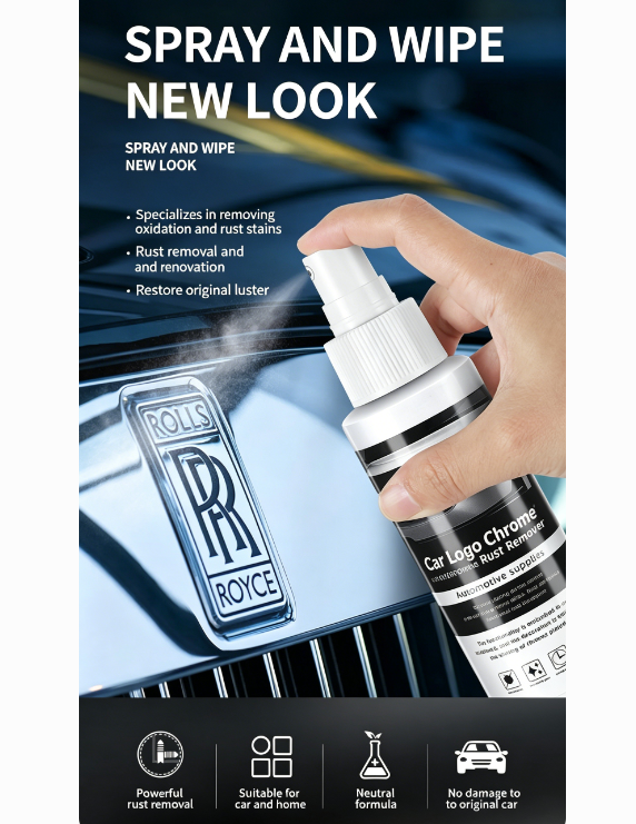 100ml Chrome Rust Remover | Spray and wipe – Revitalised in 3 Seconds | pH-neutral, Won’t Damage Your Car