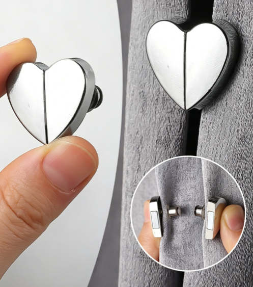 5Pairs Magnetic Curtain Clips, removable light-blocking fasteners, no-sew, invisible design with strong magnetic attachment