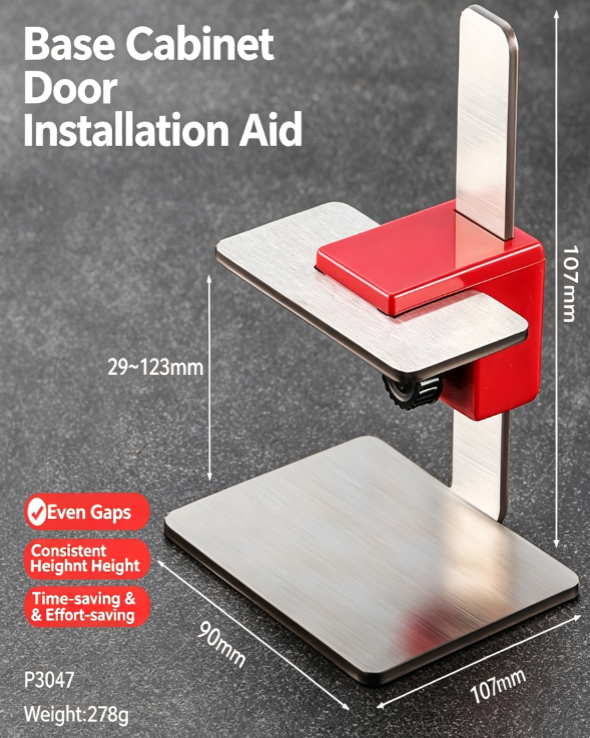 Cabinet door positioners,Handle-free stainless steel fittings,Quick adjustment without damaging the door panel