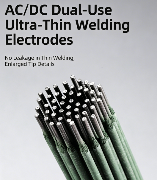 200Pcs(200g) 2.0mm New Green-Coated Ultra-Thin Welding Rods  for Thin Iron & Galvanised Pipe, Low Spatter, AC/DC Compatible