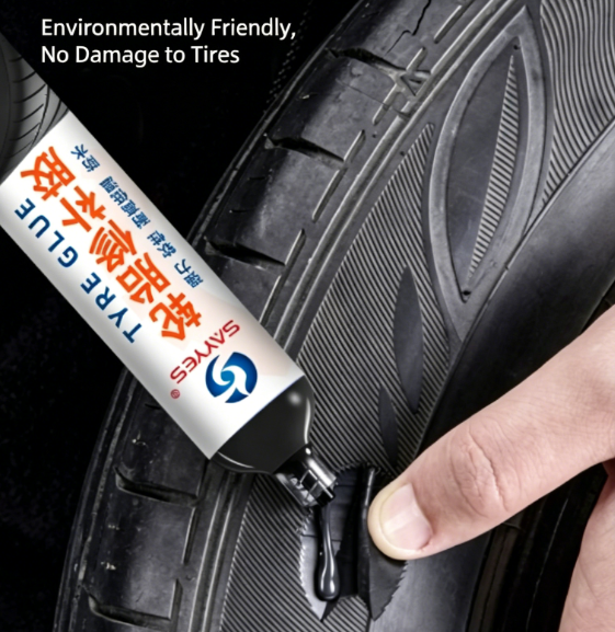 Tyre Repair Sealant – Black, Flexible, Soft Sealant | For repairing cracks, scratches and damage to car tyre sidewalls | Highly waterproof and heat-resistant – 35g