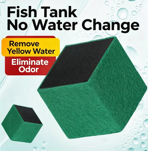 Aquarium Water Purification Honeycomb Activated Carbon Cubes (with cotton),Eliminates yellow water and fishy odours without the need for water changes