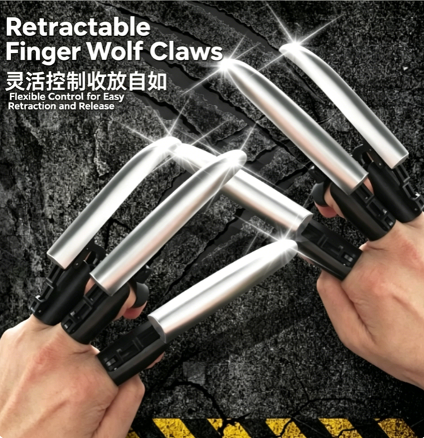 6Pcs Vajra Finger Transformable Telescopic Wolf Claws | Mechanical Trend Toy – Telescopic Fancy Fingertip Toy