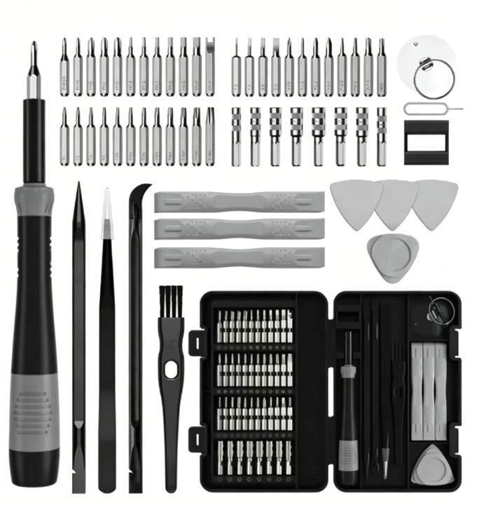 58 in 1 Precision Screwdriver Set with Torx T5 T6 T8 Mini Repair Tool Kit for Computer PS4 PS5 Eyeglasses Watch PC Phone Repair