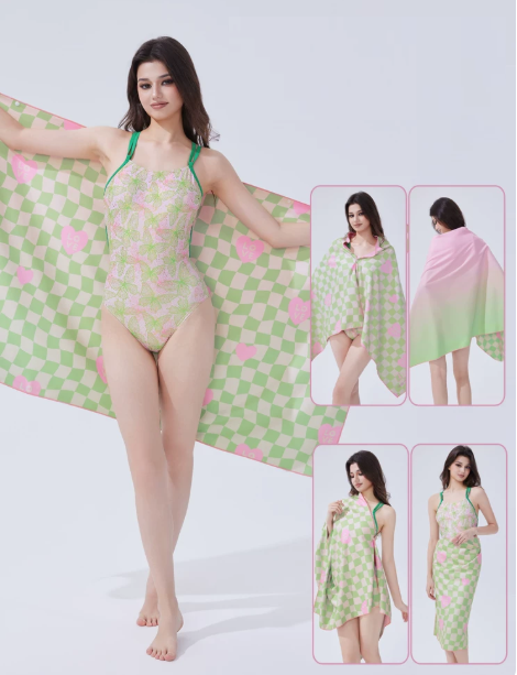 Luxury Versatile Bath Towel | Extra-large size: 160×80cm | UPF50+ sun protection | Quick-drying and highly absorbent | Multi-purpose beach towel