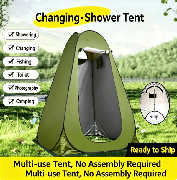 Instant-Set-Up Tent for Outdoor Bathing | Changing and Shower Enclosure | Portable Toilet and Changing Room
