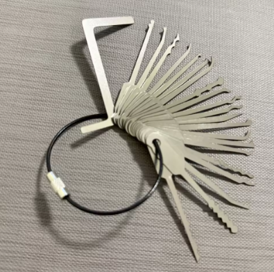 22-in-1 Universal Lock-Picking Key Set | Padlock Repair Tools & Locksmith Training Tools | Stainless Steel Locksmith Kit