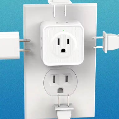 US-Standard EC-05 Adapter Plug, 5-in-1 Multi-Function Power Strip | 5 AC Outlets + Fast Charging, Travel Power Strip, Essential for Home, Office, and Dorm Rooms, Flame-Retardant Material, Supports 1875W