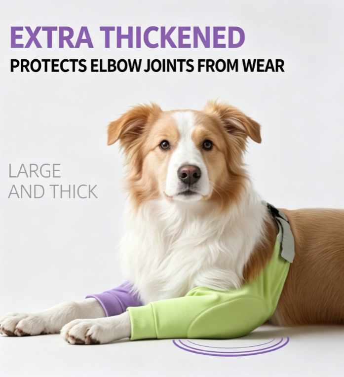 All-Season Wear-Resistant Pet Knee Pads,360° Protection Against Elbow Joint Wear — Front Leg Joint Protectors for Medium to Large Breeds Like Border Collies, Golden Retrievers, and German Shepherds