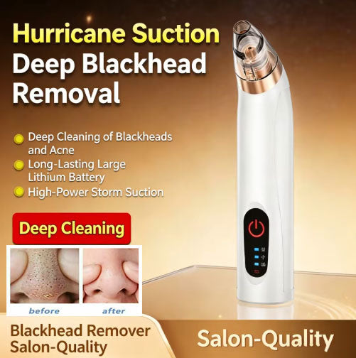 Home-Use Electric Blackhead Remover with Storm-Level Suction · Salon-Quality Care