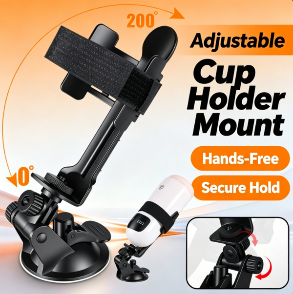 Male Masturbator Mount | Suction Cup-Style Adjustable Mount