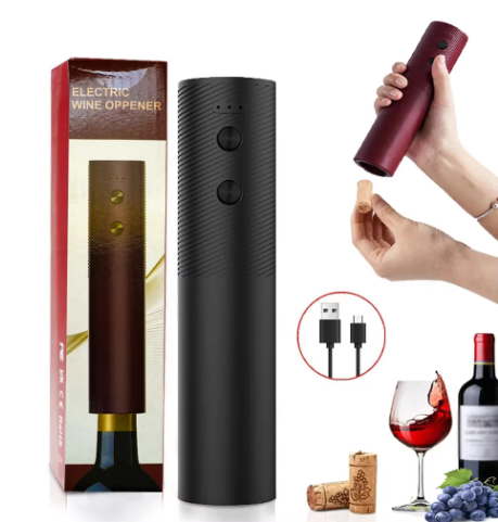 Electric Wine Opener | 6-Second Automatic Corkscrew | USB Rechargeable Opens 35 Bottles