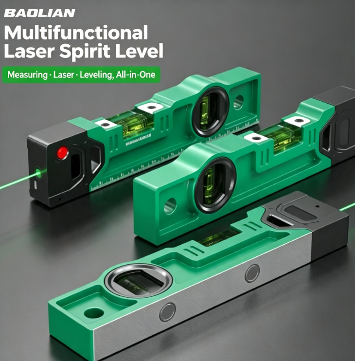 Rechargeable Multifunctional Laser Level | Cross-Line Laser | Strong Magnetic Attachment Home Renovation | Woodworking | Tile Installation | Picture Hanging | Construction Surveying