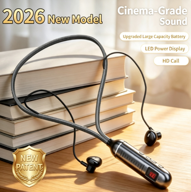New Magnetic 960 Neckband Headphones | Bluetooth 5.4, Dolby Atmos, 18.2mm Large Drivers, LED Display, Ideal for Running and Exercise