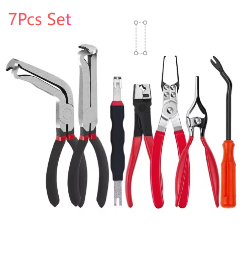 7Pcs Set For Car Connector Removal Tool Kit- Electrical Disconnect Pliers Set For Auto Accessories