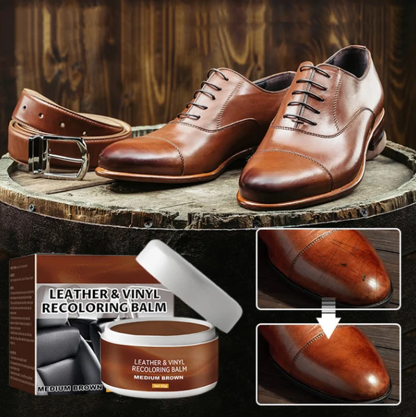 Professional Leather Restoration and Repair Cream, Leather Touch-Up Cream - For Car Seats, Sofas, Leather Shoes, and Leather Jackets