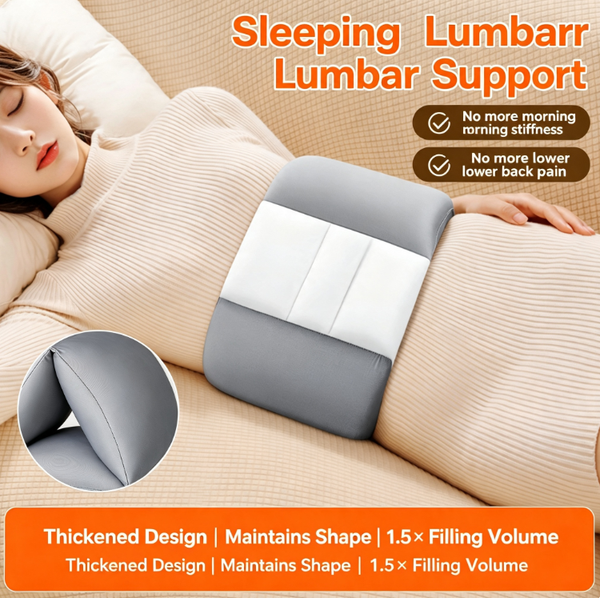 Universal Sleep Lumbar Support Pillow | 360° Contours to the Lumbar Spine | Lumbar Pillow for Sleeping | Relieves Lumbar Disc Prolapse, Lower Back Pain, and Back Aches | Suitable for Both Back and Side Sleeping