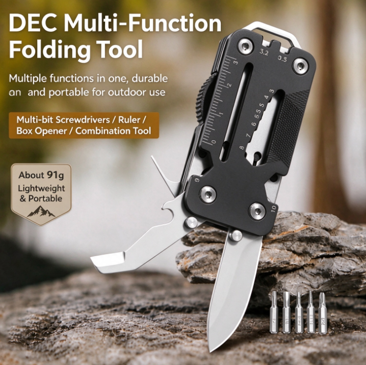 12-in-1 Mini Pocket Knife: EDC Tool-Sharp, Portable, and Creative