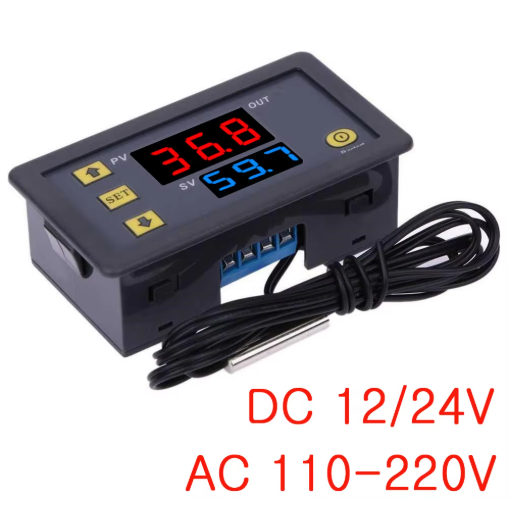 W3230 Mini Digital Temperature Controller 12V 24V 220V Thermostat Regulator Heating Cooling Control Thermoregulator With Sensor