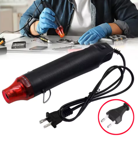 EU/US Hot Air Gun Soldering Temperature Blower Gun DIY Crafts Electric Power Hot Dryer Mini Heat Gun For Shrink Tubing Car Wrap