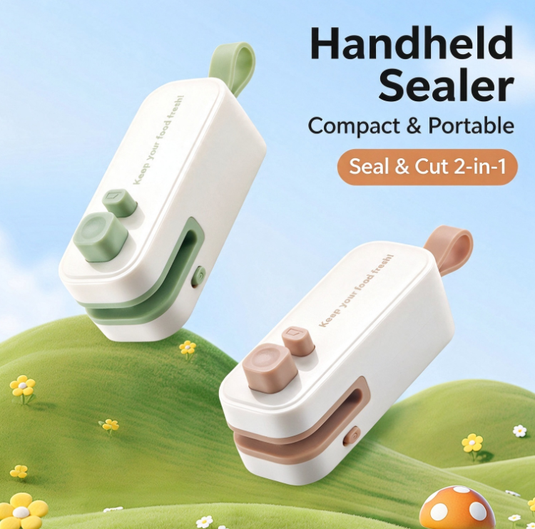 Mini Portable Sealer | Magnetic Handheld Heat Sealer & Quick Bag Opener | Type-C Charging—The Ultimate Tool for Keeping Food and Snacks Fresh