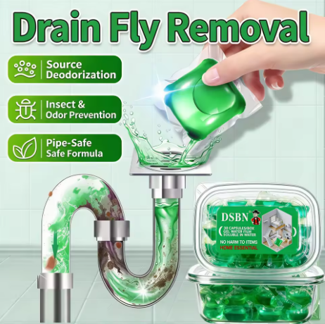 30Pcs Drain Cleaner Deodorizer Beads Scented Gel Airs Freshener For Sinks Drains Gel Water Film Soluble In Water For Kitchen For Bathroom
