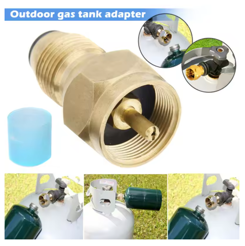 Propane Tank Refill Adapter Gas Cylinder Canister Filler Coupler Brass Accessories, Outdoor Gas Cylinder Adapter, Gas Equipment