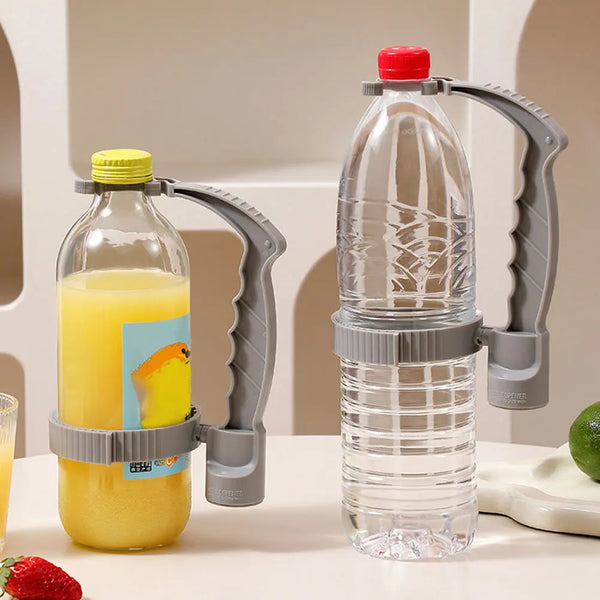 Beverage Bottle Inverting Handle Holder Built-in Bottle Opener Drink Bottle Grip Bar Plastic Universal Bottle Holder