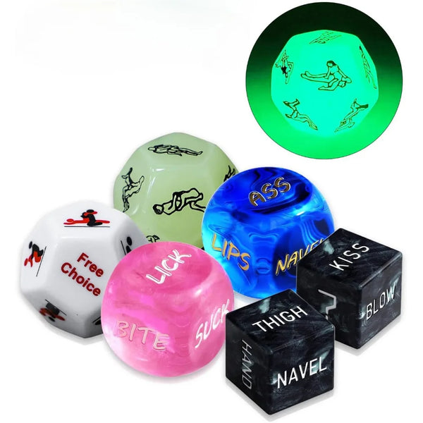6 in 1 Adult Sex Dice for Couples Naughty Sex Dice Games for Adults The Perfect Couples Gift