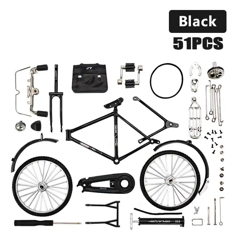 DIY Assembled Bicycle Alloy Model（51PCS）