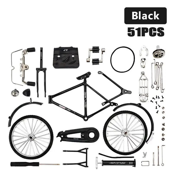 DIY Assembled Bicycle Alloy Model（51PCS）