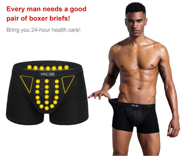 22 Magnets Magnetic Therapy Underwear for Men Pain Relief Boxer Briefs Brazilian Fit Health Underwear (L-5XL)