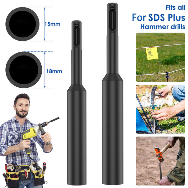 SDS Ground Rod Driver Bit for 5/8 Inch and 3/4 Inch Ground Rod Professional Ground Rod Driver Durable Hardened Earth Driving Rod
