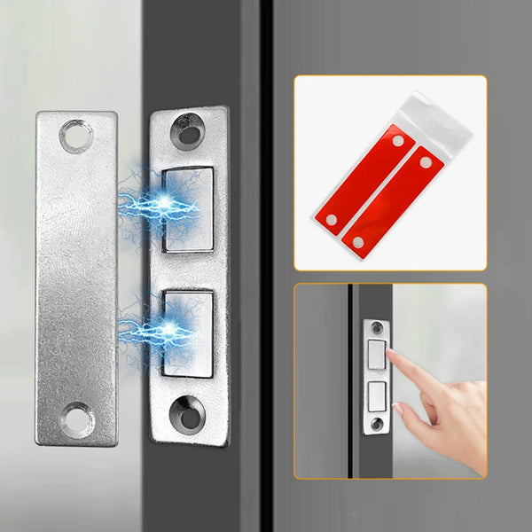 6Pcs Invisible Slim Dual Magnetic Cabinet Door Adsorbers