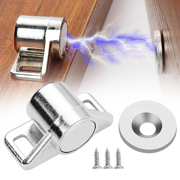 6 Sets Super Magnet Cabinet Door Catches Ultra Thin Cupboard Closer Door Stopper Home Furniture Hardware Accessories