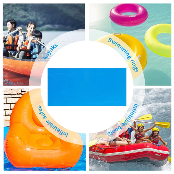 10pcs Self-Adhesive Pool Repair Patch Swimming Pools Repair Patches Sticker PVC Repair Kit for Swim Ring Toys Inflatable Boat