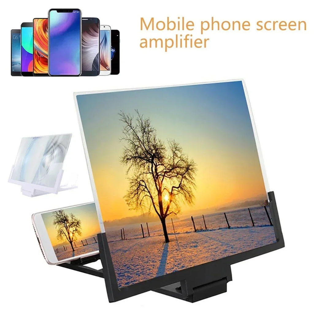 14inch Mobile Phone Screen Amplifier 3D Magnifying Glass Stand Magnifier HD Video Amplifier Phone Stand Enlarged Screen Bracket