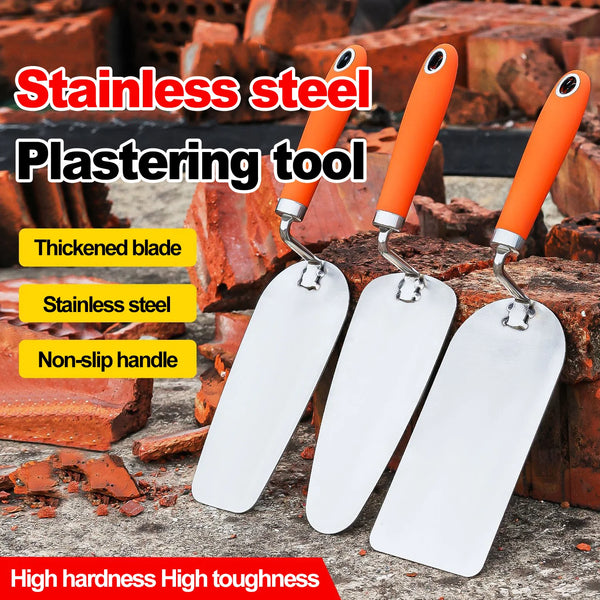 Stainless Steel Trowel for Plastering Suitable for plastering, Joint filling, Finishing, and Applying Filler Thickened Blade Resists Deformation