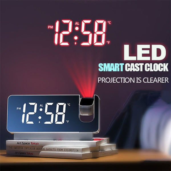 Smart Digital Projection Clock Smart LED Clock Bedside Digital Alarm Clocks Desktop Table Electronic USB Charge Watch desk clock