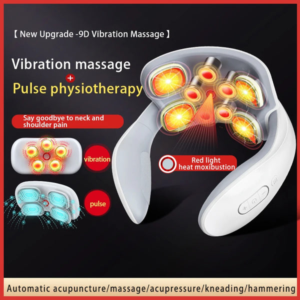 Portable Heat Therapy Vibrating Massage Intelligent Neck Massager