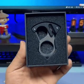 Car Key Buckle Self-Protection Hook Stainless Steel Car Keychain Men's Key Chain Key Ring Pendant Multifunctional Tools