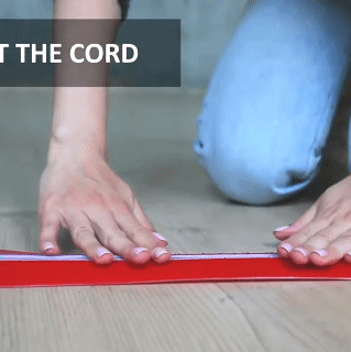 1M Floor Cord Cover Self-Adhesive Floor Cable Cover Extension Wiring Duct Protector Electric Wire Slot Cable Concealer Manage