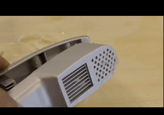 Garlic Press Slicer 2 In 1 Multifunctional Garlic Ginger Squeezer Masher Silver Handheld Ginger Mincer Kitchen Cooking Tool